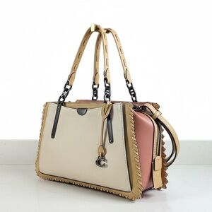 Coach Whipstitch Dreamer in Colorblock Ivory Rose Pink